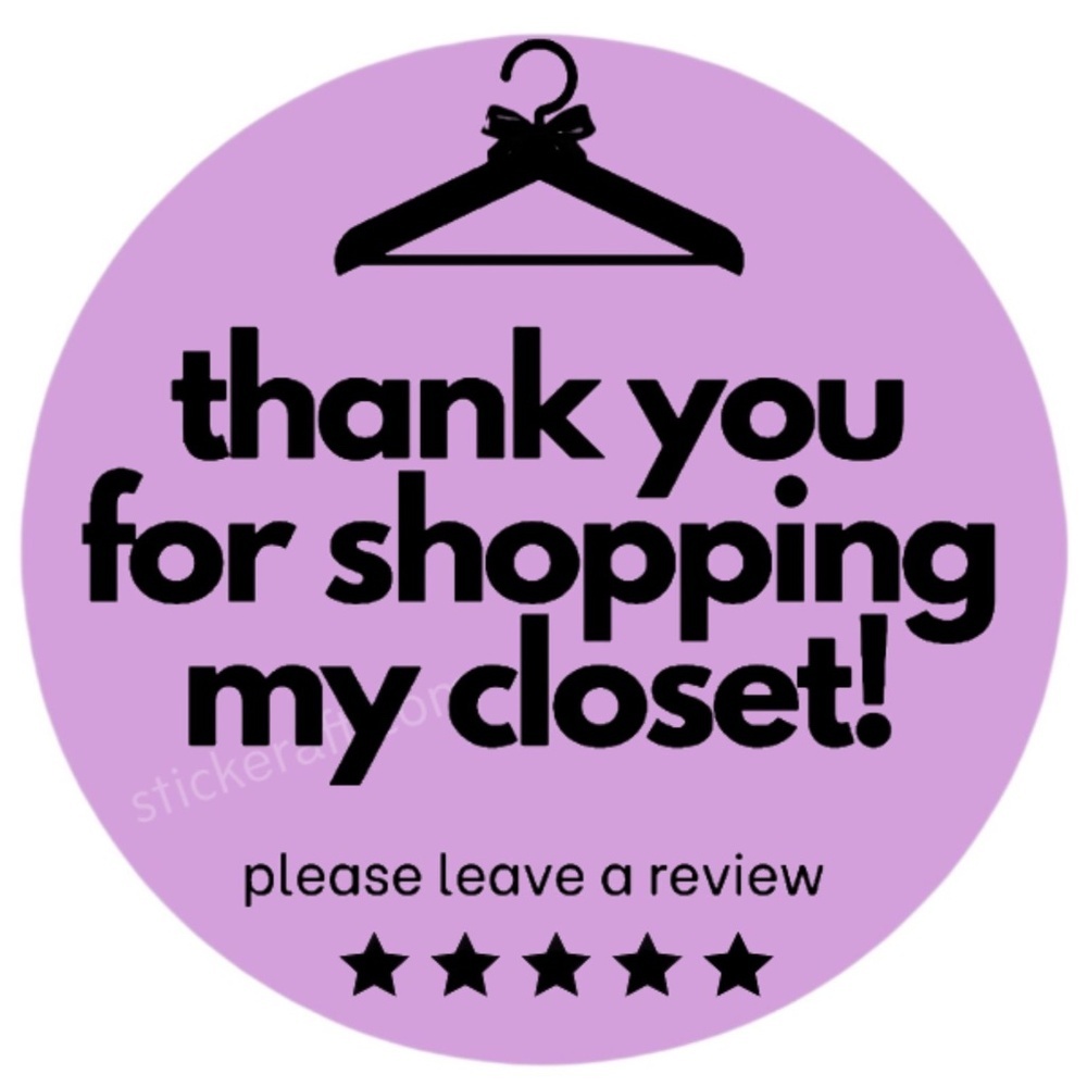 Thank you for shopping my closet sticker label New shipping supplies - Picture 1 of 15